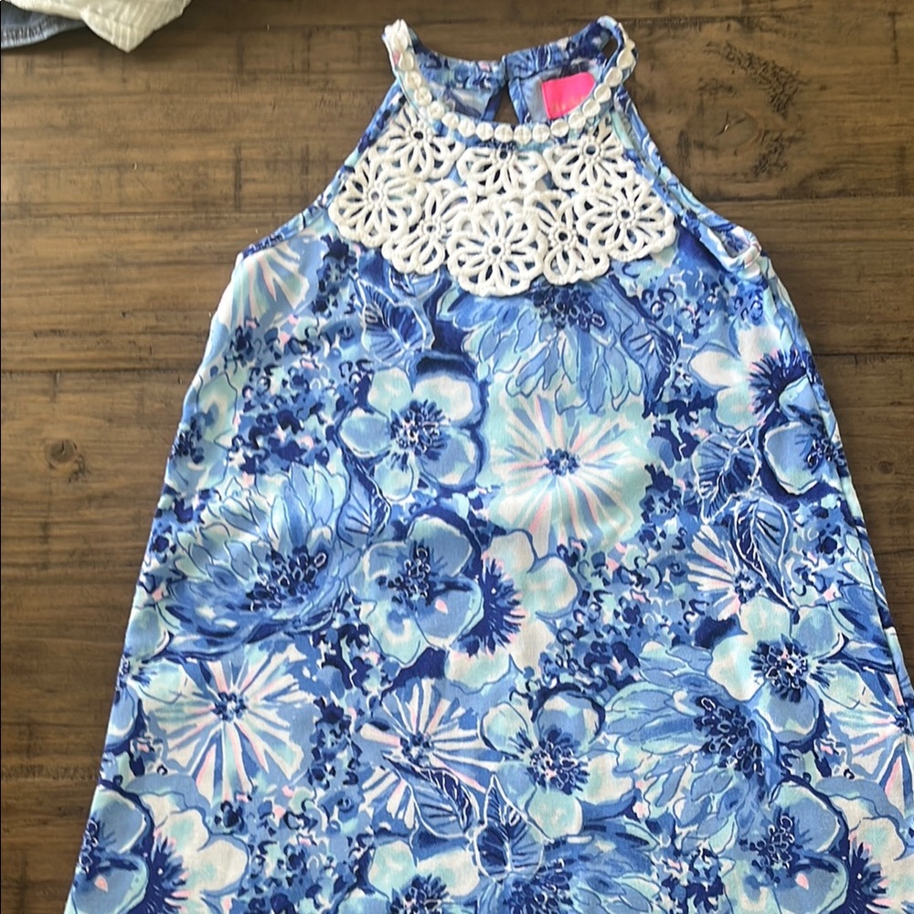 Lily Pulitzer Floral Blue Kids Dress
